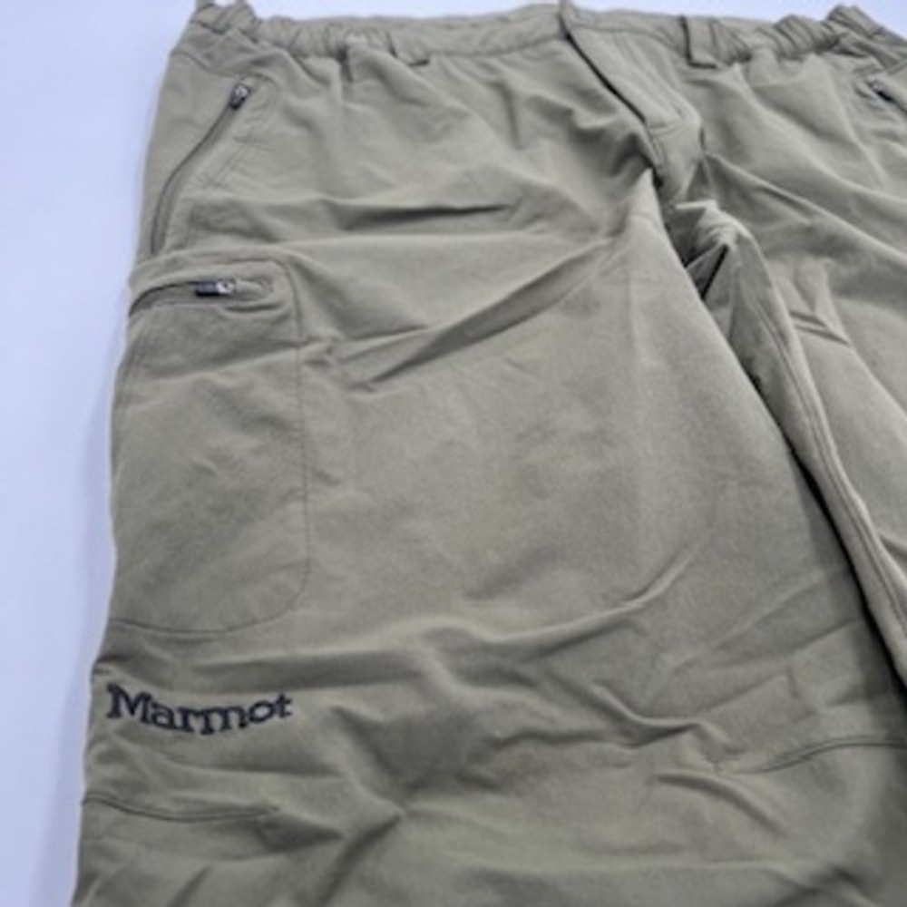 Marmot Mens Hiking Pants Olive Green Stretch Cargo Outdoor Trousers 38 Short - Picture 7 of 14